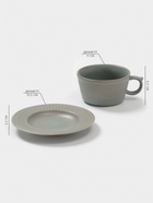 Чайная пара Ancient Greece, чашка 280 мл, блюдце d=15.5 см, керамика, зелёная - Фото 2