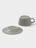 Чайная пара Ancient Greece, чашка 280 мл, блюдце d=15.5 см, керамика, зелёная - Фото 5