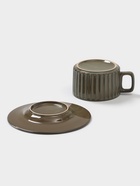 Чайная пара «Винтаж», чашка 250 мл, блюдце d=15.5 см, керамика, зелёная - Фото 5