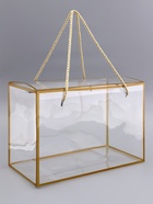 Коробка из PET с ручками, золотая, 30×15×20 см - Фото 1