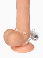 Кольцо эрекционное двойное и вибропуля с вибрацией и стимуляцией, силикон, прозрачный - Фото 6