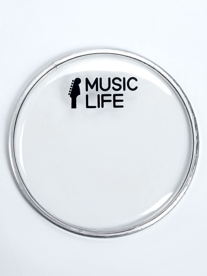Пластик для барабана Music Life 6 дюймов, прозрачный - Фото 1