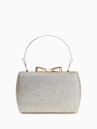 Сумка-клатч женская вечерняя на фермуаре, жёсткий корпус, с золотистой фурнитурой, золотистая - Фото 7