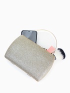 Сумка-клатч женская вечерняя на фермуаре, жёсткий корпус, с золотистой фурнитурой, золотистая - Фото 5