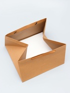 Пакет для торта, с широким дном 30 х 30 х 17,5 см, крафт (12 шт) - фото 808607254