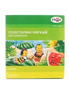Пластилин мягкий (восковой), 24 цветов, 360 г, Гамма "Пчелка", со стеком - Фото 5