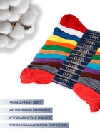 Нитки мулине TEIRA «Сочный», 8±1 м, 12 шт., разноцветные - Фото 2