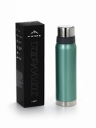 Термос Мастер К, 1 л, 2 крышки-кружки, нержавеющая сталь, бирюзовый - фото 60857023