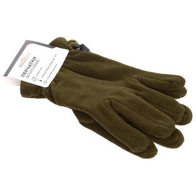 Перчатки флисовые ONLYTOP, хаки, размер S-M