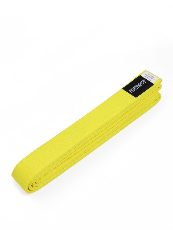 Пояс для кимоно FIGHT EMPIRE BASE, 2 м, жёлтый - Фото 1