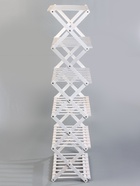 Стеллаж универсальный, 6 полок, 50×25×110 см, напольный, открытый, белый, Greengo 10766555