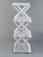 Стеллаж универсальный, 4 полки, 50×25×68 см, напольный, открытый, белый, Greengo 10766557