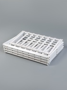 Стеллаж универсальный, 4 полки, 50×25×68 см, напольный, открытый, белый, Greengo 10766557