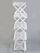 Стеллаж универсальный, 5 полок, 50×25×89 см, напольный, открытый, белый, Greengo 10766558