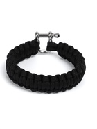 Браслет из паракорда, 25 см, черный - Фото 2