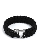 Браслет из паракорда, 25 см, черный - Фото 3