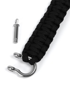 Браслет из паракорда, 25 см, черный - Фото 5