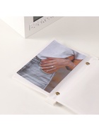 Фотоархив на 96 фото 10×15 см с фоторамкой 10×15 см «Бесконечно», белый, 20×15×12 см - Фото 7