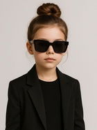 Очки солнцезащитные детские, uv 400, ширина 13 см, дужка 12.4 см, линза 5.5×3.7 см - Фото 1