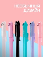 Ручка-прикол Calligrata «Котик», чёрный стержень, гелевая, МИКС - Фото 2