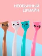 Ручка-прикол Calligrata «Котик», чёрный стержень, гелевая, МИКС - Фото 2