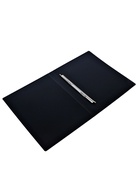 Папка с пружинным скоросшивателем А4, 700 мкм, 27 мм, Calligrata DeLuxe, внутренний карман, до 180 листов, черный - фото 33357258