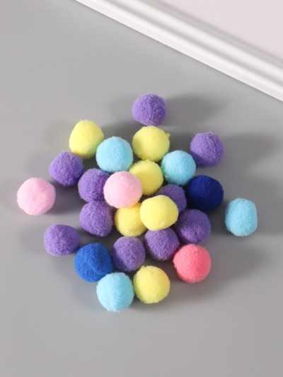 Декор для творчества «Помпончики. Пастель», d=2 см, набор 25 шт.