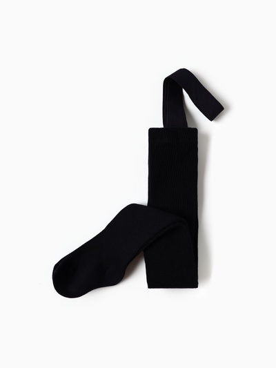 Колготки детские с лямками MINAKU, рост 68-74 см, чёрные