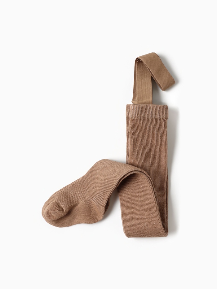 Колготки детские с лямками MINAKU, рост 86-92 см, бежевые - Фото 1