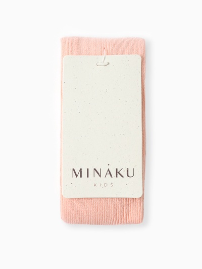 Колготки детские с лямками MINAKU, рост 74-80 см, персиковые