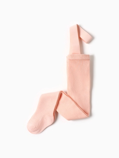 Колготки детские с лямками MINAKU, рост 86-92 см, персиковые