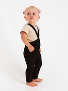 Лосины детские с лямками MINAKU, рост 68-74 см, чёрные - Фото 1