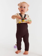 Лосины детские с лямками MINAKU, рост 86-92 см, коричневые - Фото 2