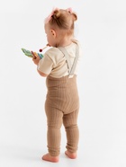 Лосины детские с лямками MINAKU, рост 62-68 см, бежевые - Фото 3