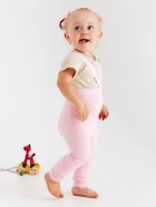 Лосины детские с лямками MINAKU, рост 86-92 см, розовые - Фото 4