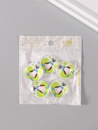 Кабошон стекло для творчества "Круг. Олуша" 3х3 см (10 шт) - фото 808626493