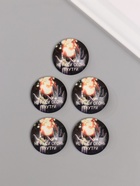 Кабошон стекло для творчества "Круг. Не гаси огонь внутри" 3х3 см (10 шт) - фото 808626588