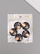 Кабошон стекло для творчества "Круг. Не гаси огонь внутри" 3х3 см (10 шт) - фото 808626589