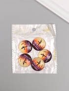 Кабошон стекло для творчества «Круг. Ты даришь мне улыбку», 3×3 см 10656396