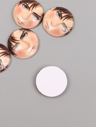 Кабошон стекло для творчества «Круг. Парень», 3×3 см 10656398