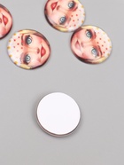 Кабошон стекло для творчества «Круг. Русская красавица», 3×3 см 10656405