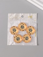 Кабошон стекло для творчества «Круг. Следы волка», 3×3 см 10656408