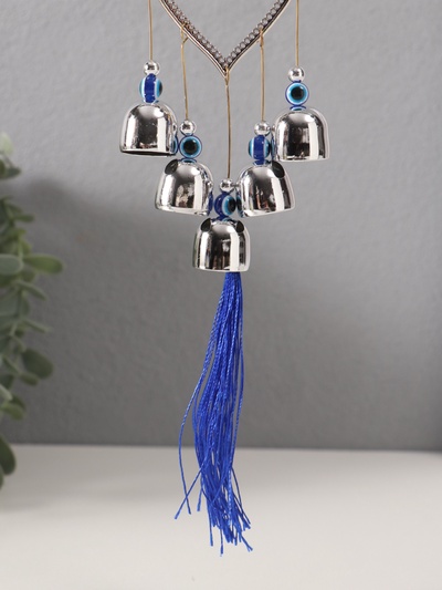 Музыка ветра от сглаза «Мантра ОМ», металл, 5 колокольчиков, 36 см