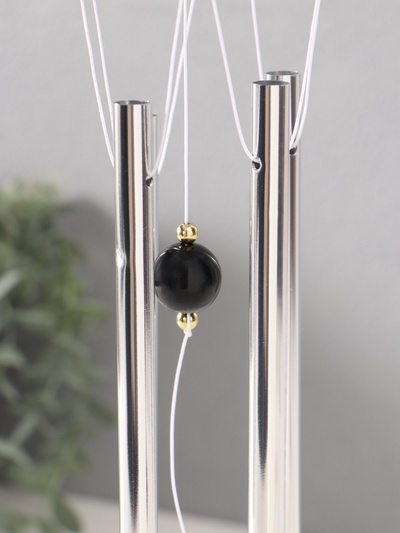 Музыка ветра металл от сглаза "Морской конек" 4 трубочки h=60см