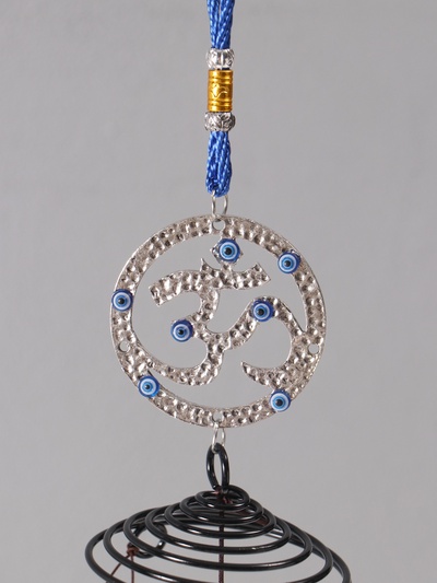 Музыка ветра металл от сглаза "Ом" 6 колокольчиков h=56см