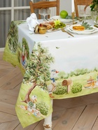 Набор кухонный Family picnic: скатерть 150×220 см ± 3 см с ВГМО, салфетки 40×40 см - 12 шт., 100% хлопок - Фото 1