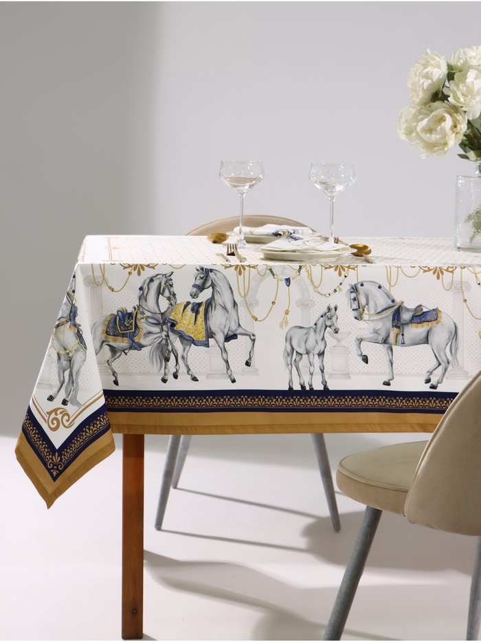 Набор кухонный Classic, скатерть 150×220 см ± 3 см с ВГМО, салфетки 40×40 см - 12 шт., 100% хлопок - Фото 1