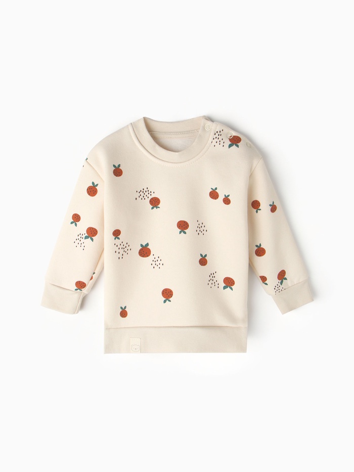 Толстовка детская «Крошка Я» Oranges, рост 80-86 см, молочная - Фото 1