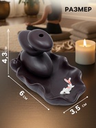 Подставка для благовоний TAKE IT EASY «Баланс и рыбки», набор благовоний конусы, стелющийся дым, 4.3×3.5×6 см - Фото 4