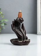 Подставка для благовоний TAKE IT EASY «Рука с лотосом», набор благовоний конусы, стелющийся дым, 4.3×3.5×6 см - Фото 5